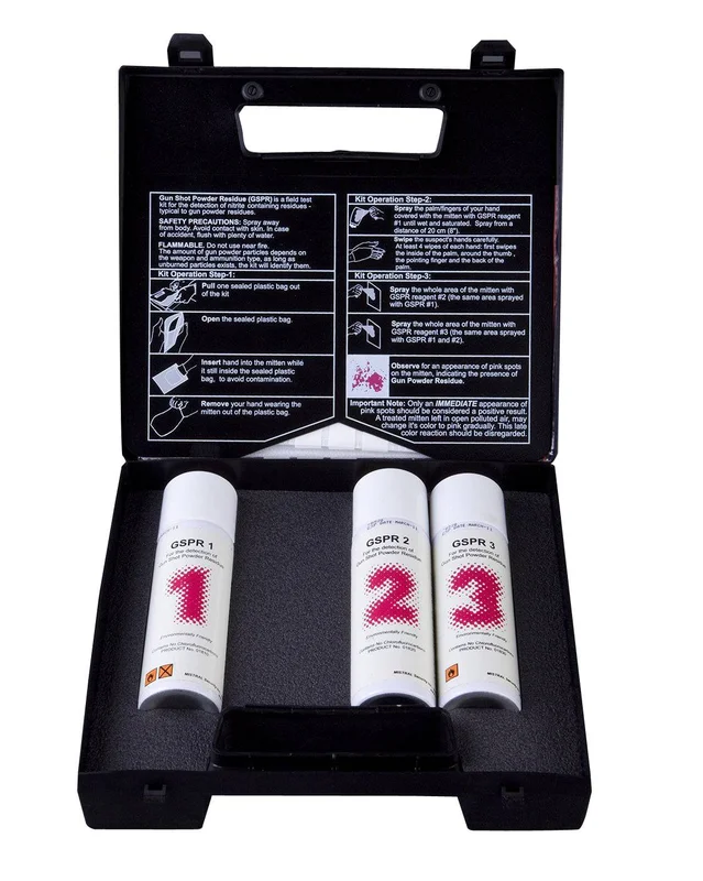 Mistral 1800 GSPR Kit (Gun Shot Powder Residue Test Kit) Explosives Detection Kit