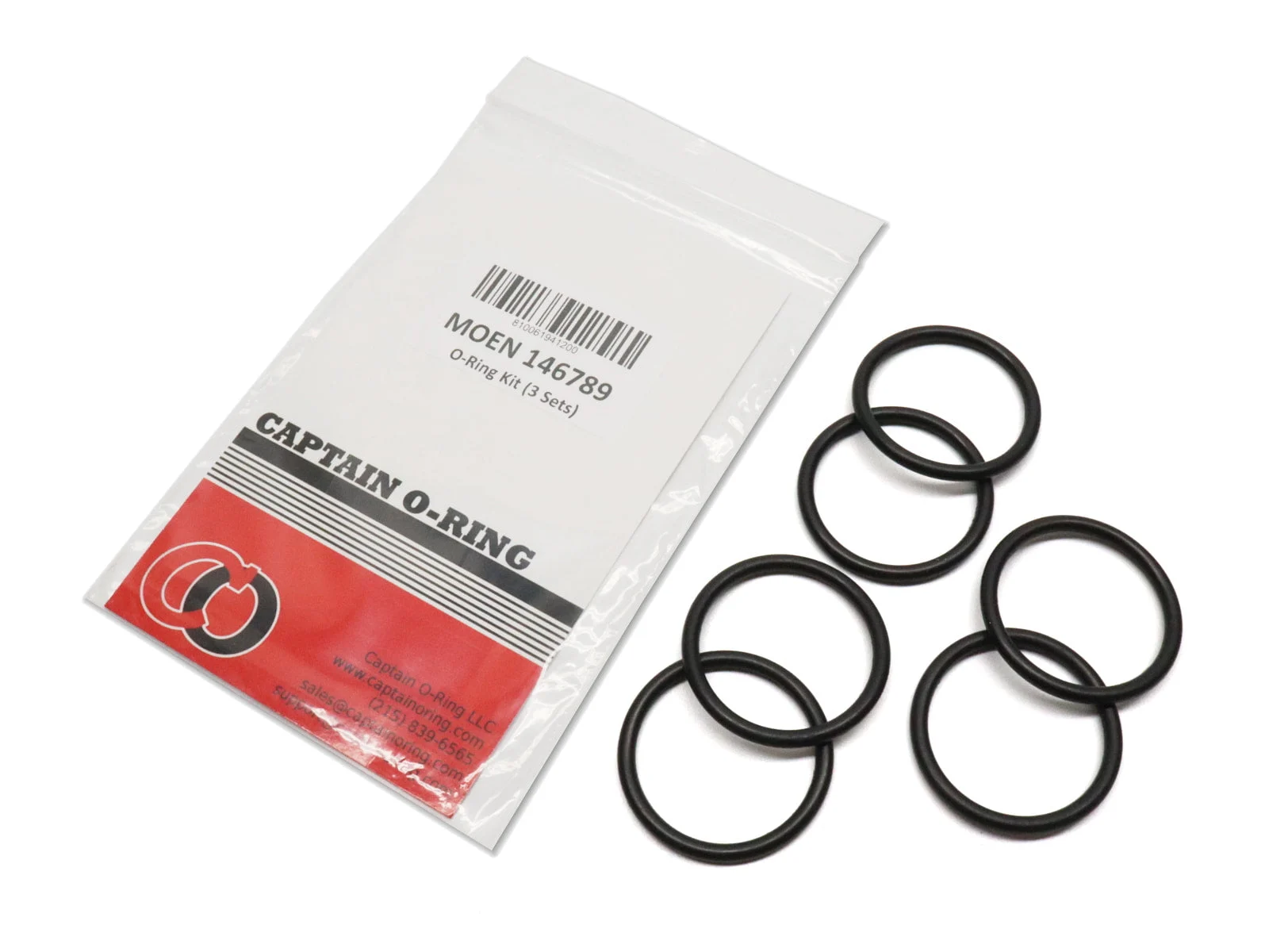 MOEN 146789 O-Rings for Single-Handle Lever Kitchen Faucets (3 sets, 6 orings)