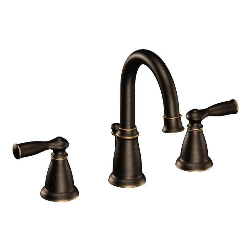 Moen Banbury Two Handle Widespread Bathroom Sink Faucet in Mediterranean Bronze | Ferguson