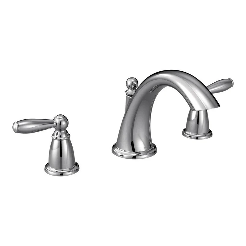 Moen Brantford Two Handle Roman Tub Faucet in Polished Chrome (Trim Only) | Ferguson