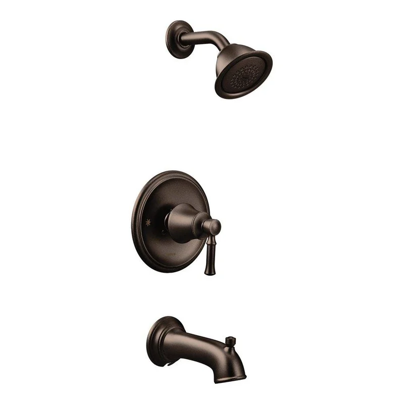 Moen Dartmoor One Handle Single Function Bathtub & Shower Faucet in Oil Rubbed Bronze (Trim Only) | Ferguson