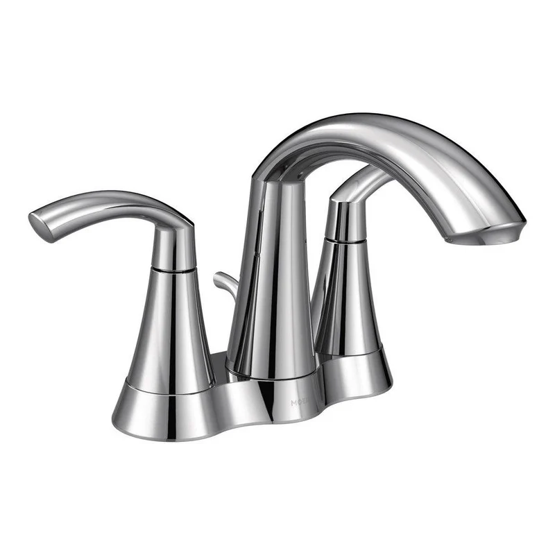 Moen Glyde Two Handle Centerset Bathroom Sink Faucet in Chrome | Ferguson