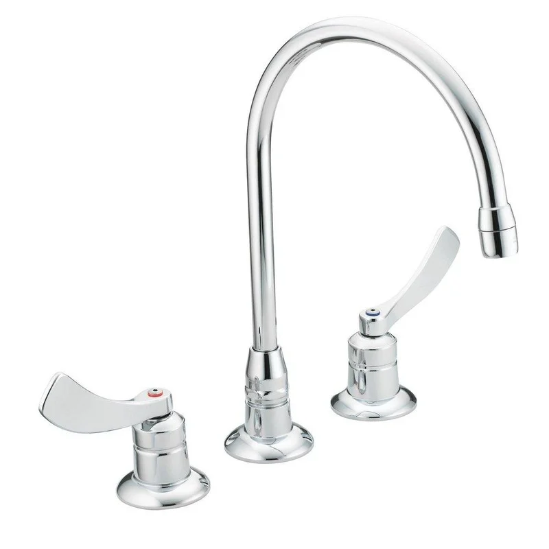 Moen M-DURA Two Handle Widespread Bathroom Sink Faucet in Polished Chrome | Ferguson