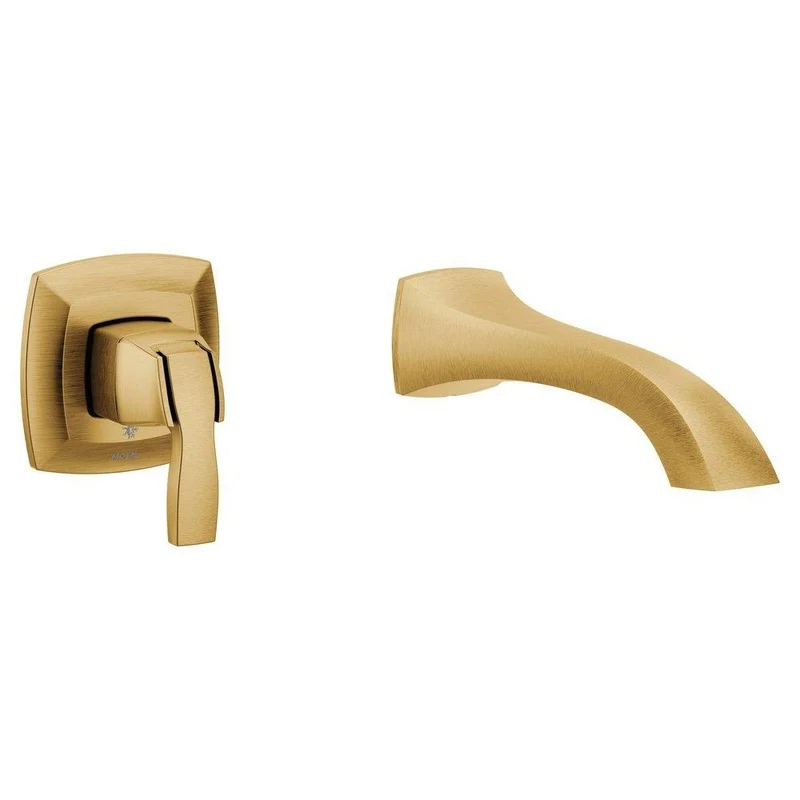 Moen Voss Single Handle Wall Mount Tub Filler in Bronzed Gold | Ferguson