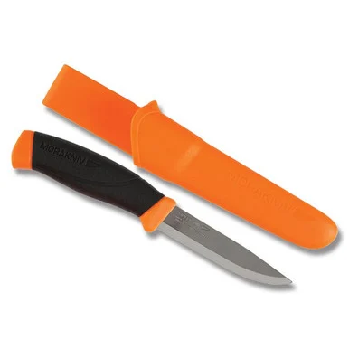 Morakniv Companion Fixed Blade Knife Black and Orange FS11824