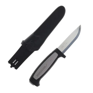 Morakniv Robust Fixed Blade Gray/Black 3.6in Scandi Satin Clip Point FS12249