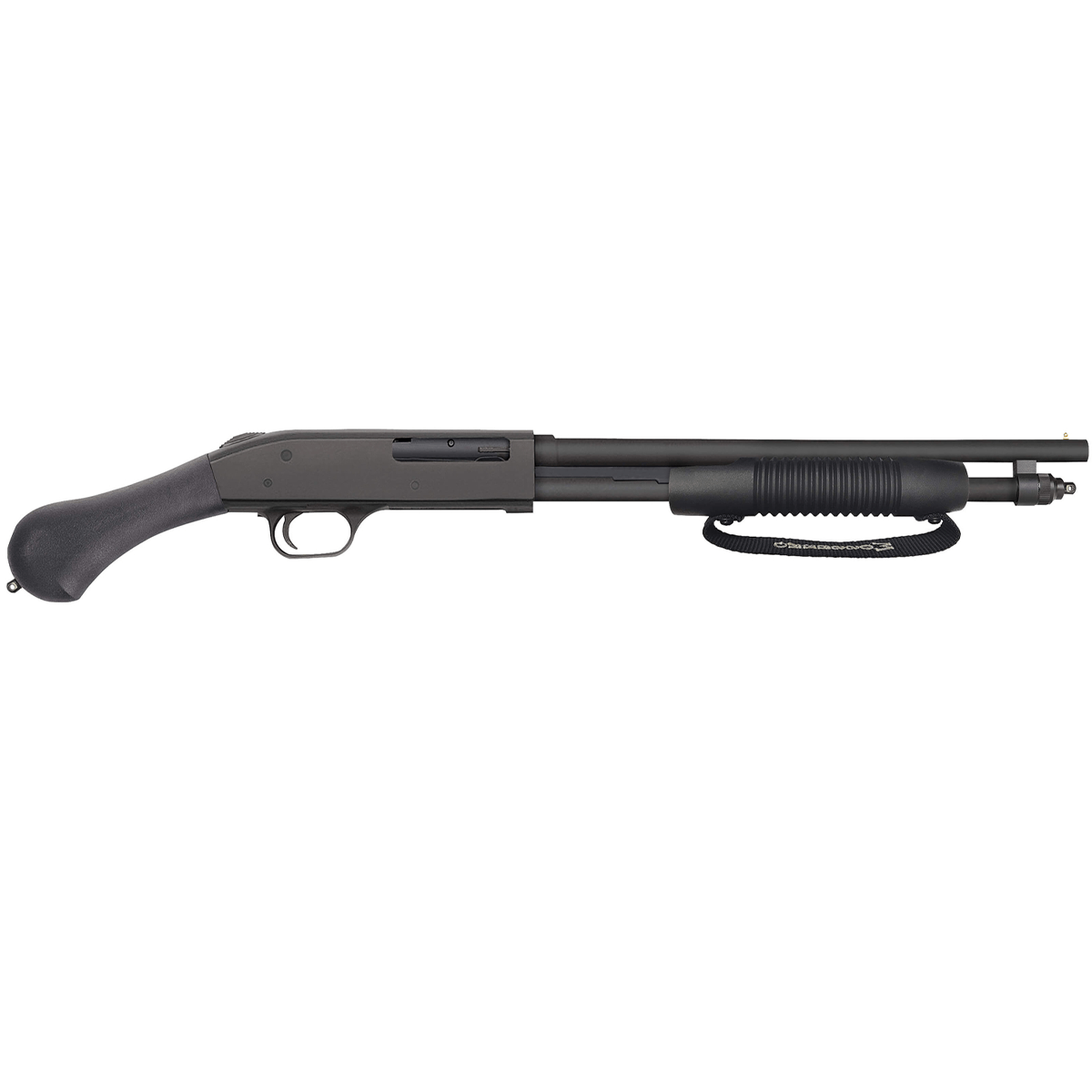 Mossberg 590 Shockwave 410 6 Shot 3″ Chamber 14″ Barrel Matte Blued Finish Raptor Grip With Strap Forend