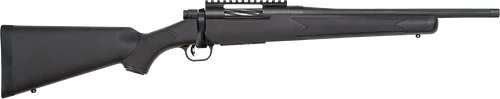 Mossberg Patriot Carbine 308 Win 5rd,18" Matte Blued Threaded Bull Barrel, Matte Blued Picatinny Rail Receiver, Black Fixed Synthetic Stock