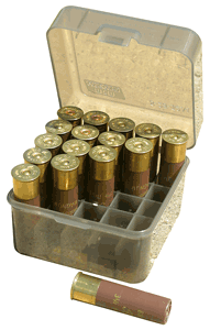 MTM AMMO BOX SHOTSHELL 12/10GA 3.5" SHELLS 25-ROUNDS CLR SMKE