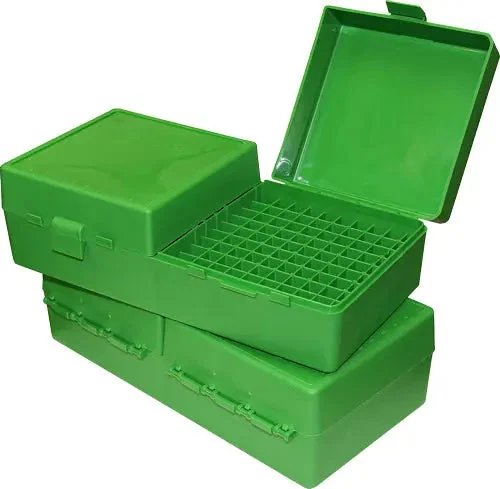 MTM AMMO BOX SMALL RIFLE 200-ROUNDS FLIP TOP GRN