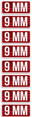 MTM AMMO CALIBER LABELS 9MM 8-PACK