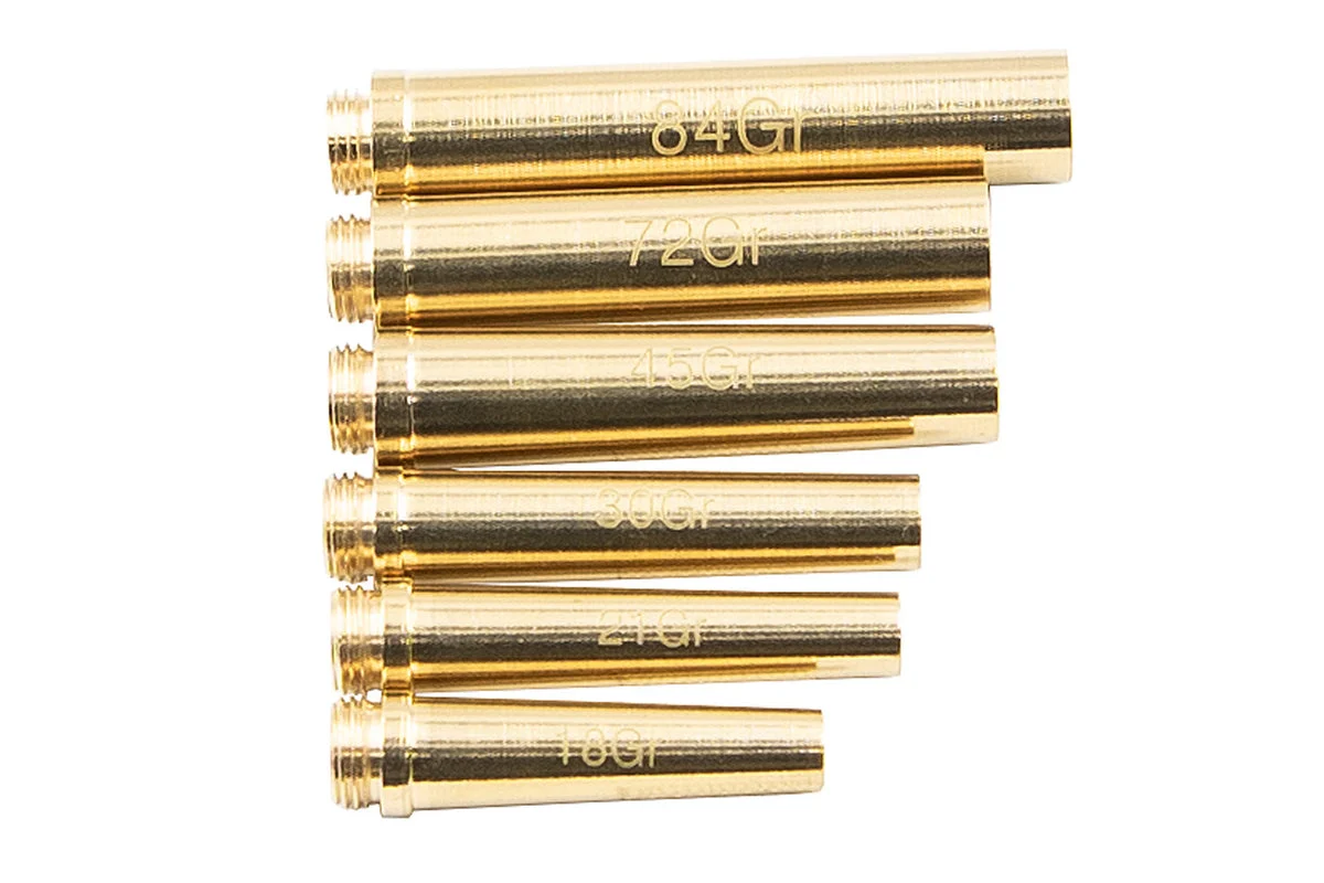 Muzzle-Loaders™ Brass Powder Flask Spout Set - 6 Spouts - MZ1411