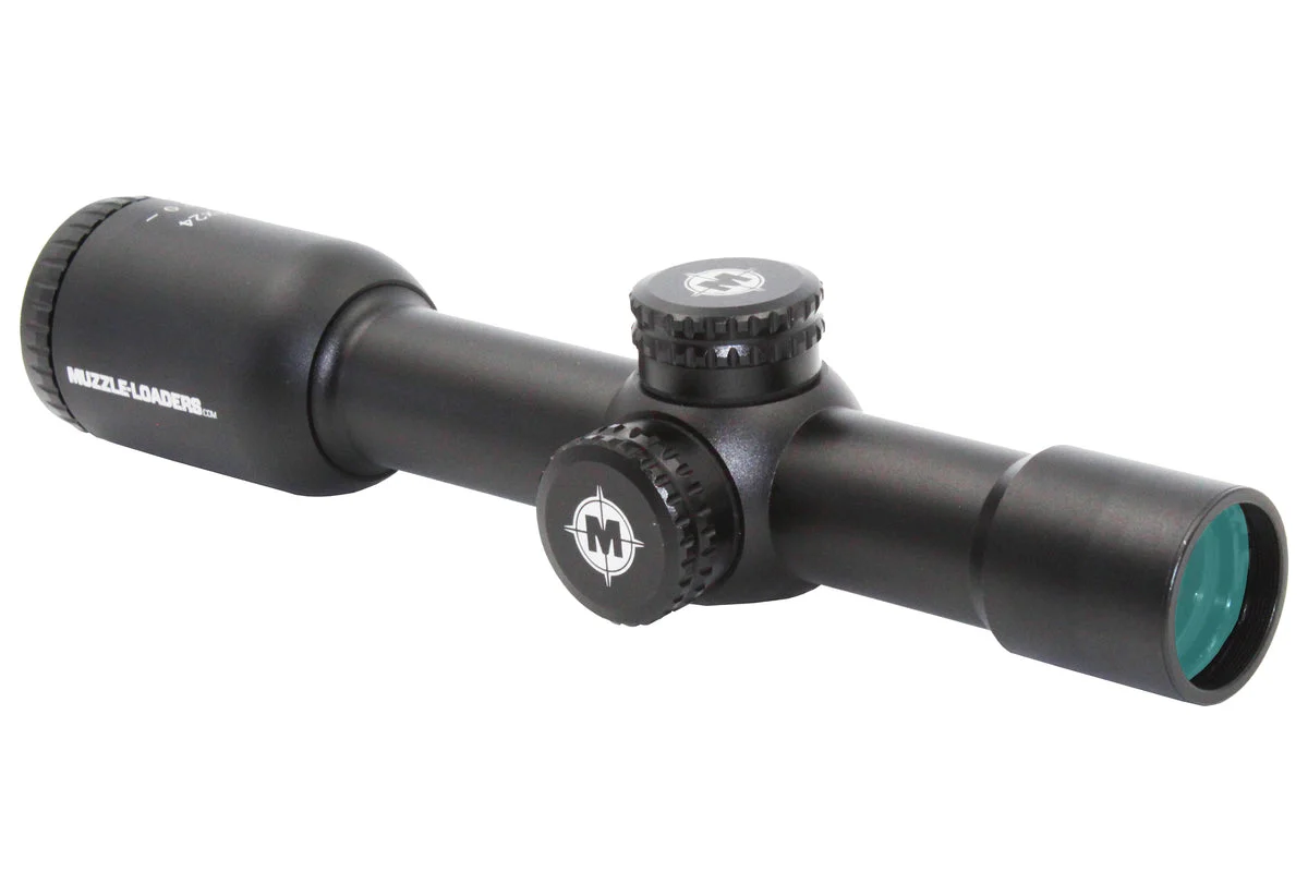 Muzzle-Loaders™ Genesis 1x24mm Black Powder Scope - BDC Reticle - Matte Black - MZ1104