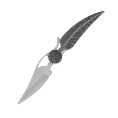 Native American Feather Linerlock Folding Knife 210327B