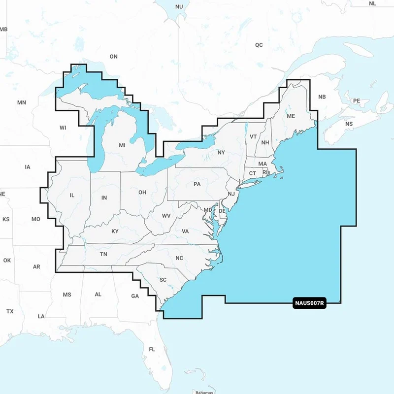 Navionics NAUS007R – U.S. East – Navionics+ [010-C1370-30]