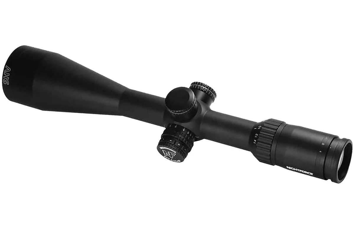 Nightforce SHV™ 4-14x56mm F2 MOA Scope - MOAR Reticle Scope - Second Focal Plane - 30mm Main Tube - Illuminated & Non-Illuminated