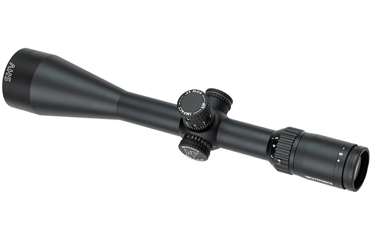 Nightforce SHV™ 5-20x56mm F2 MOA Scope w/ ZeroSet™ - Second Focal Plane - 30mm Tube - Illuminated & Non-Illuminated