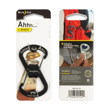 Nite Ize Ahhh S-Biner Bottle Opener - Black NISOB0301