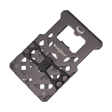 Nite Ize Financial Tool RFID Blocking Wallet Black | 10-in-1 Multi-Tool