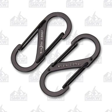 Nite Ize S-Biner Dual Carabiner Black 2 Pack NI08373