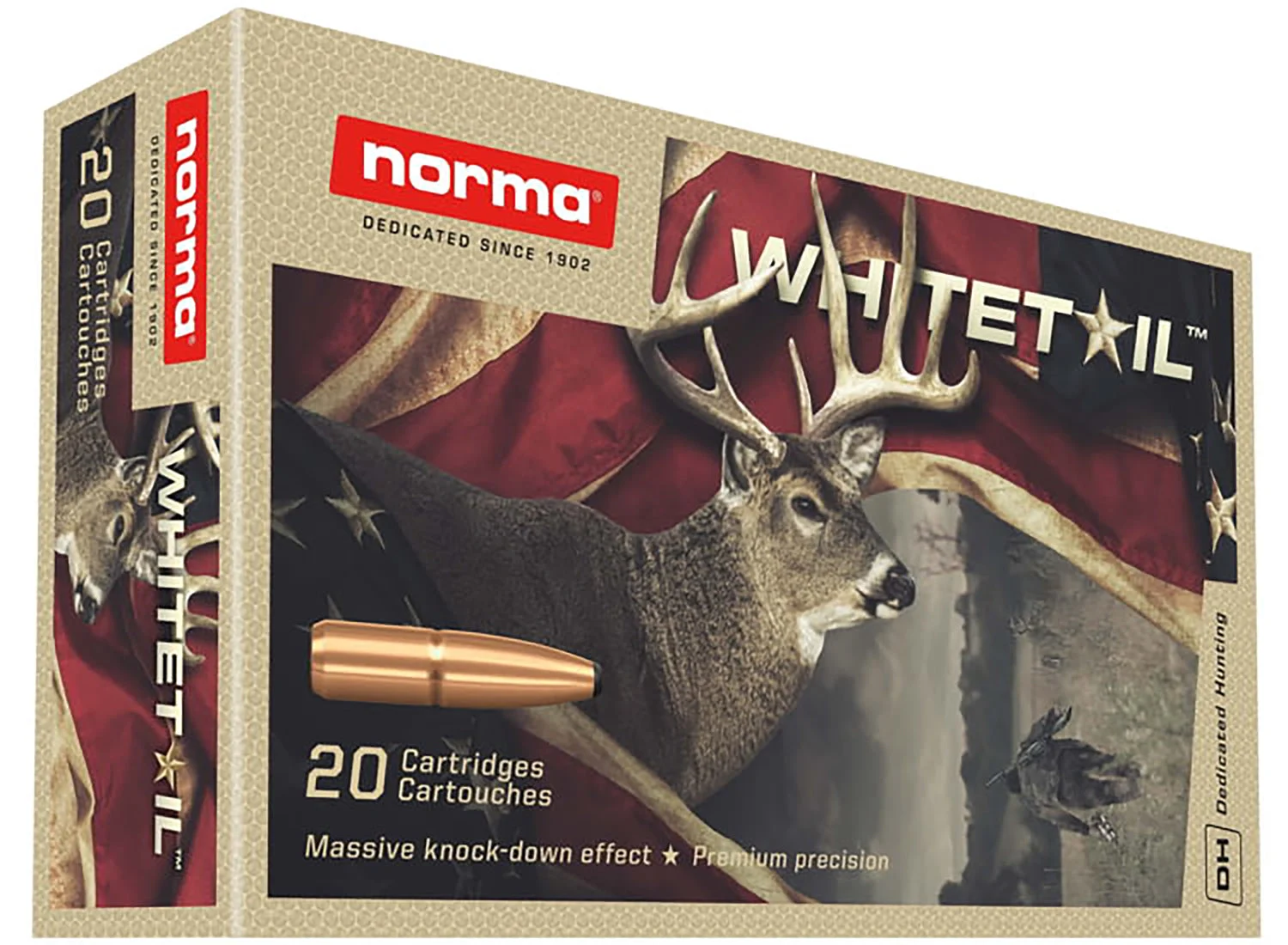 NORMA 20177412 300 WIN 150GR PSP WHITETAIL