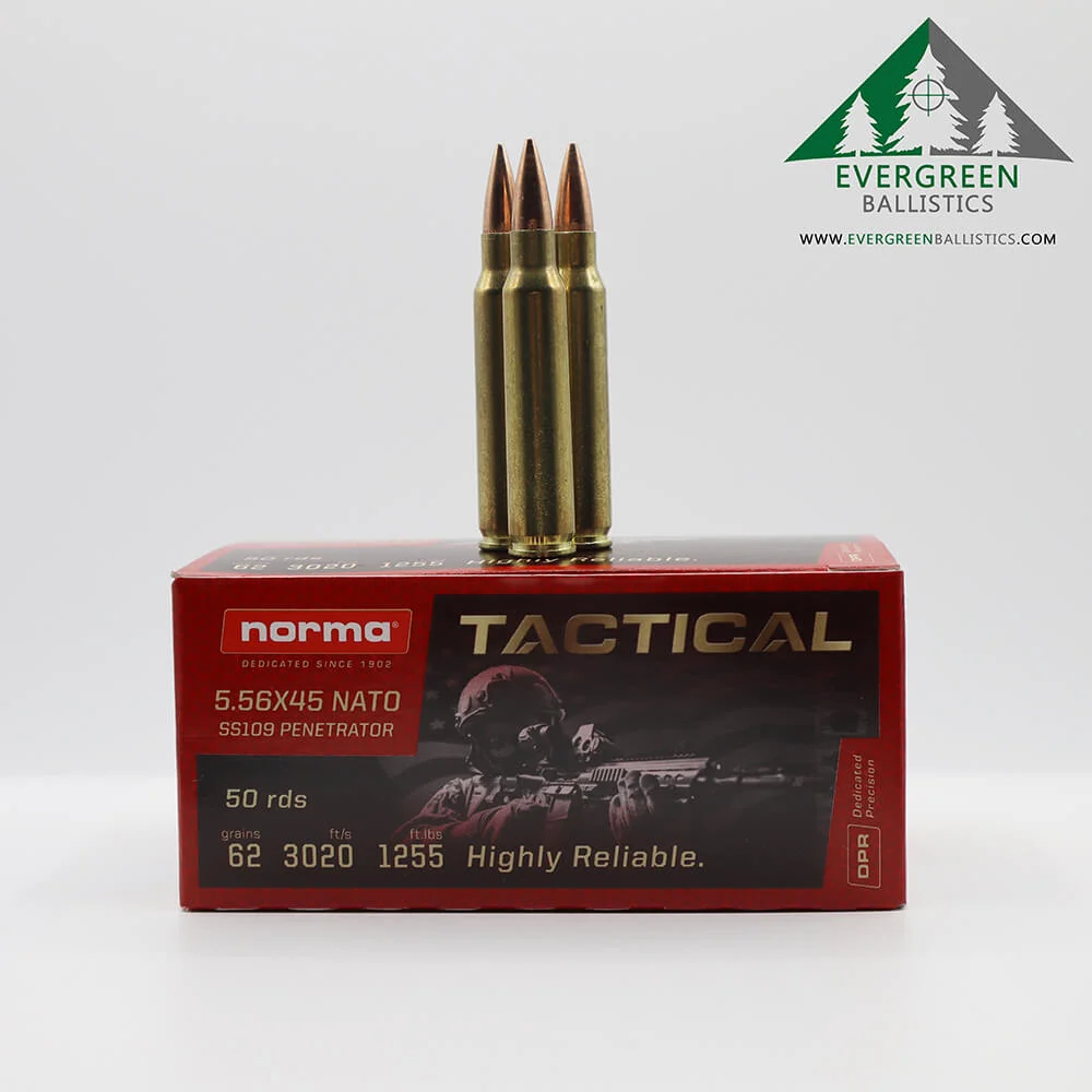 Norma 5.56 62 Gr SS109 Penetrator Ammo