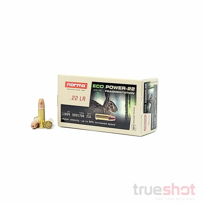 Norma – ECO Power Lead – 22 Long Rifle – 24 Grain – FHP