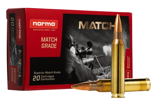 Norma Golden Target Match 223 Remington, 77gr, Hollow Point Boat-Tail, 20rd Box