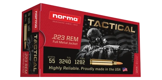 Norma Tactical .223 Rem FMJ 55 gr – Range Ammo | 1000 Rounds
