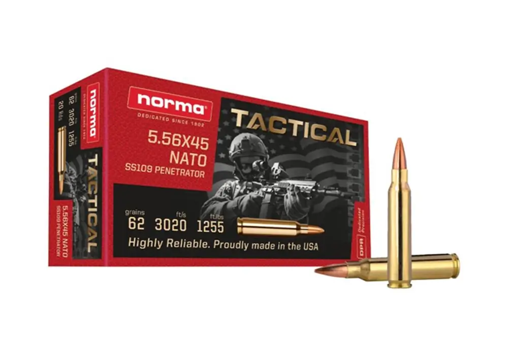 Norma Tactical 5.56x45mm Penetrator 62 gr – Tactical Ammo | 200 Rounds