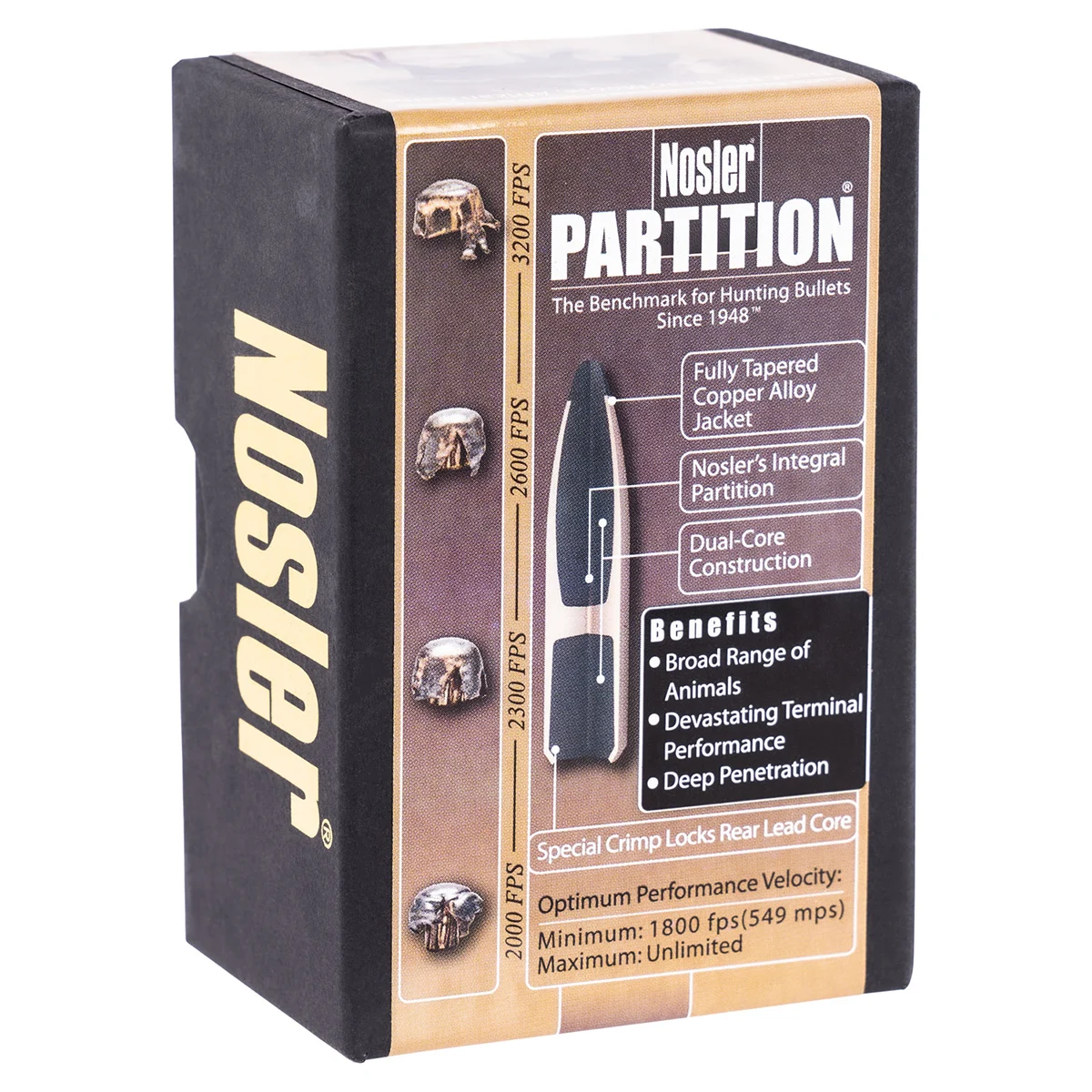 Nosler 16320 Partition 6.5mm .264 125 GR Partition Spitzer 50 Box