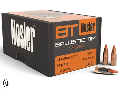 NOSLER 224 50GR BALLISTIC TIP 250PK