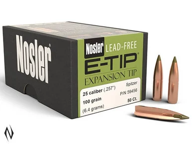 NOSLER 257 100GR E-TIP 50PK