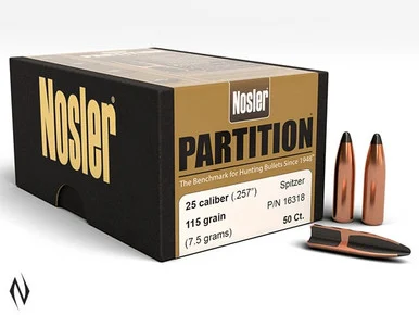 NOSLER 257 115GR PARTITION 50PK