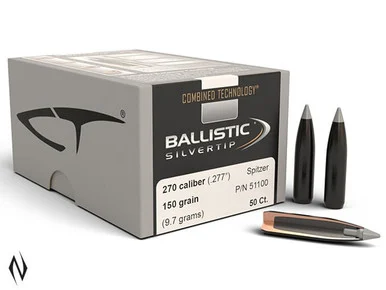 NOSLER 270 150GR BALLISTIC SILVERTIP 50PK