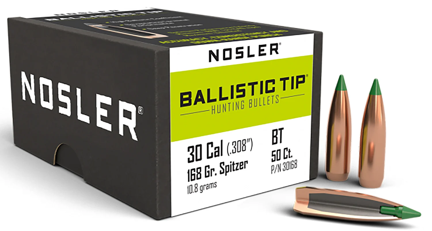 Nosler 30168 Ballistic Tip30Caliber 168gr Spitzer 50/Box