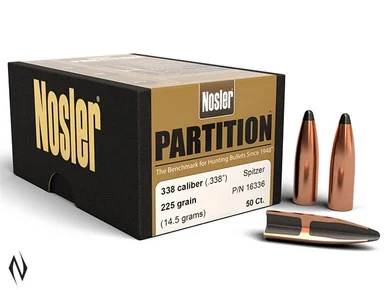 NOSLER 338 225GR PARTITION 50PK