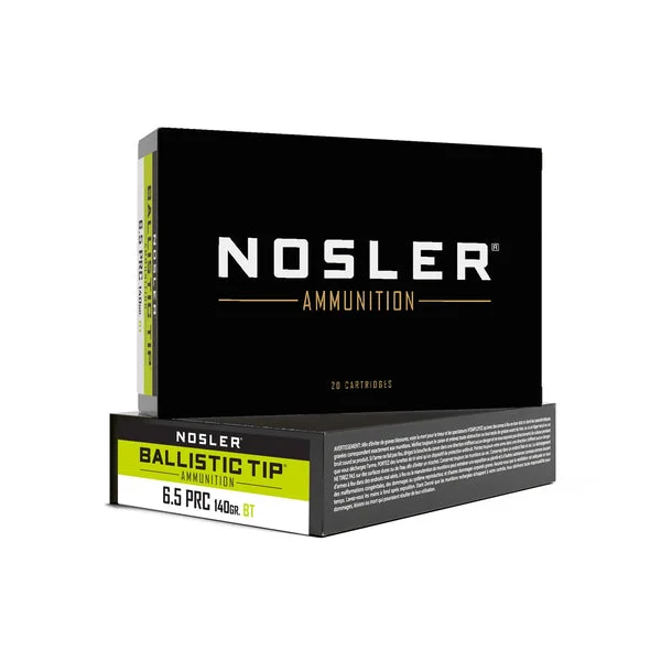 NOSLER 6.5 PRC 140GR BT 20RD