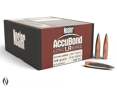 NOSLER 6.5MM 129GR SP ACCUBOND LR 100PK