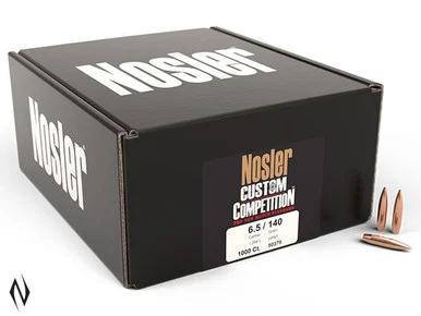 NOSLER 6.5MM 140GR HPBT CUSTOM COMP 1000PK