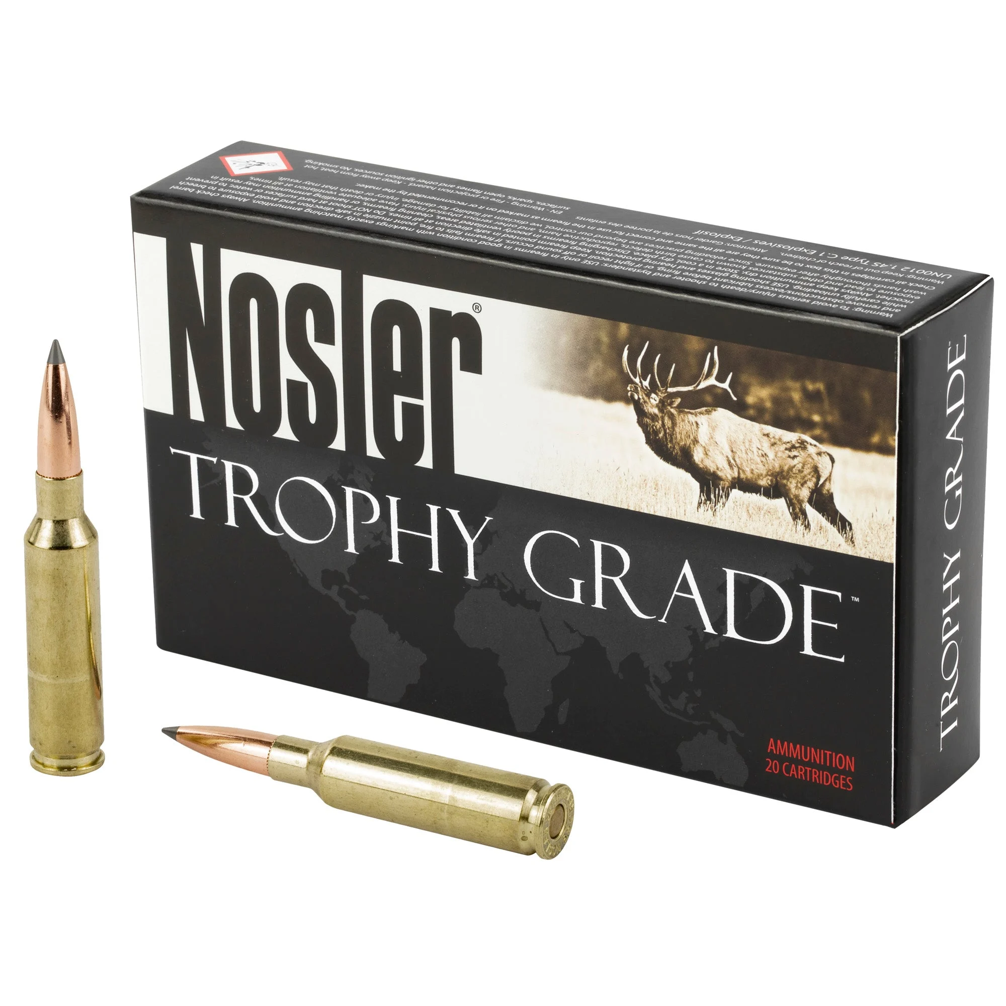 Nosler 60105 Trophy Grade Nosler Spitzer AccuBond Long Range142 Grain 6.5mm Creedmoor