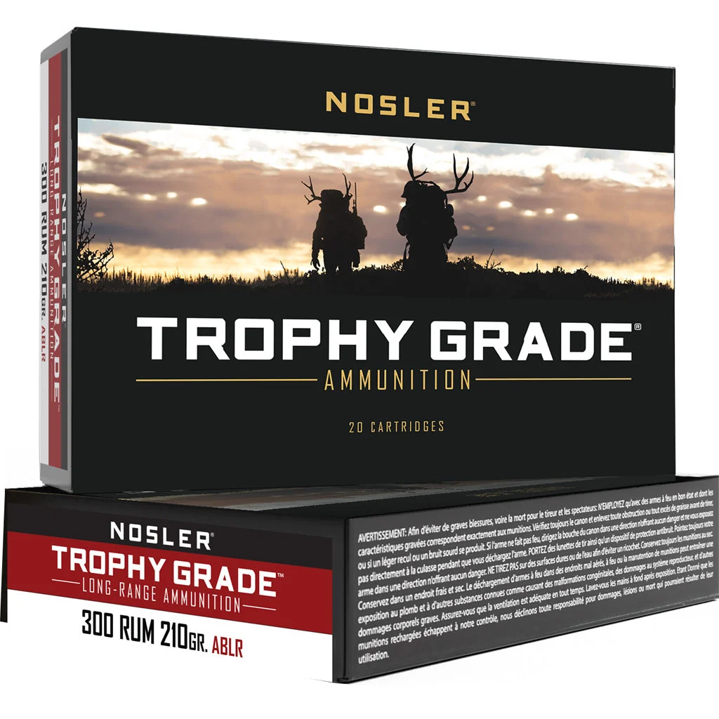 Nosler 60129 Trophy Grade Nosler Spitzer AccuBond Long Range210 Grain .300 RUM