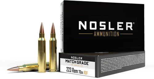 Nosler 60130 Match Grade RDF Hollow Point Boat Tail70 Grain .223 Remington