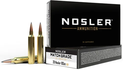 Nosler 60141 Match Grade RDF Hollow Point Boat Tail185 Grain .28 Nosler