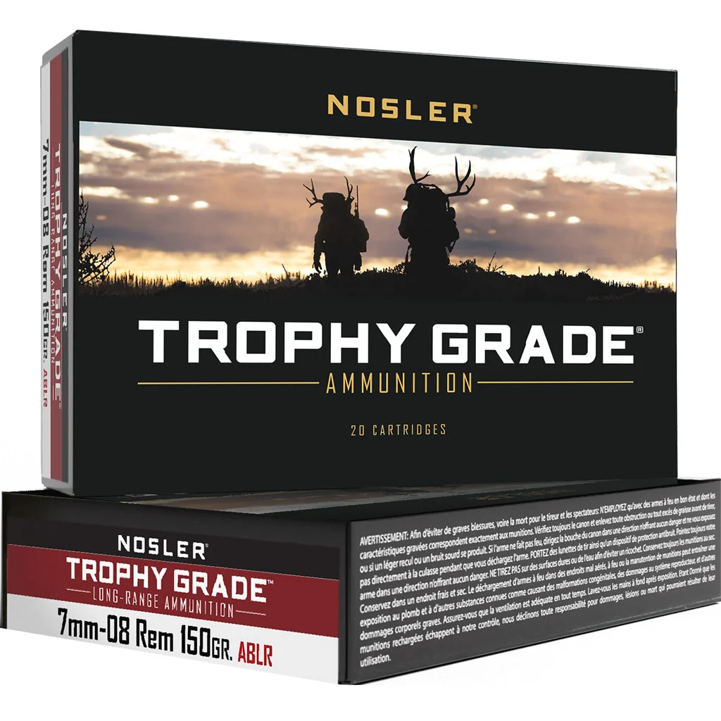 Nosler 61020 Trophy Grade AccuBond Long Range150 Grain 7mm-08 Remington