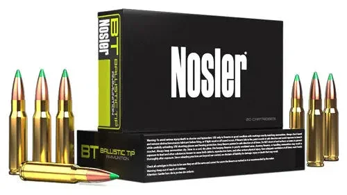 NOSLER BT 308 WIN 125GR BALLISTIC TIP 20RD