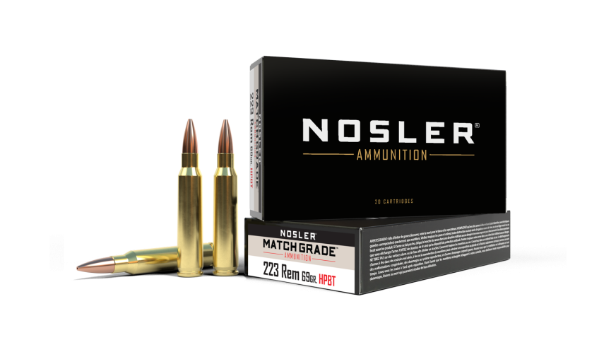 Nosler Custom Competition .223 Rem HPBT 69 gr – Match Ammo | 20 Rounds