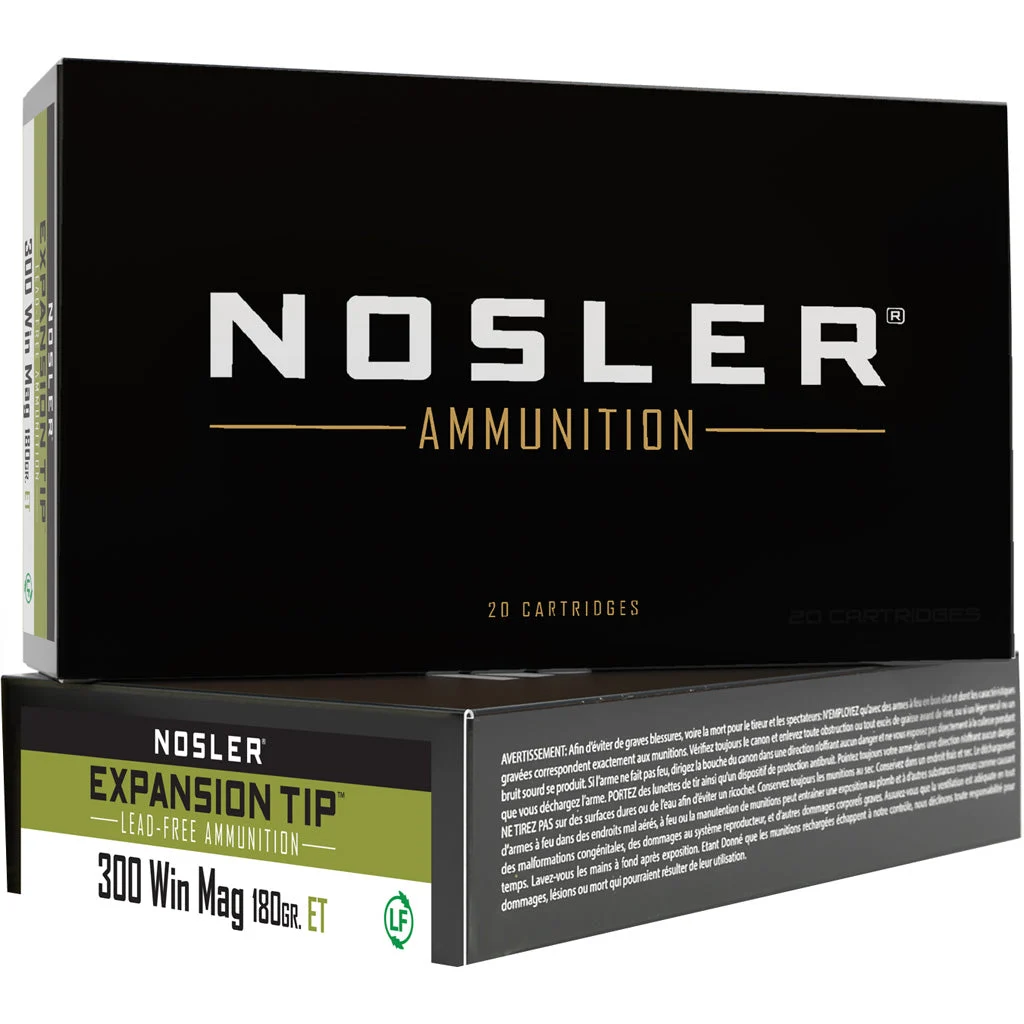 Nosler Expansion Tip .300 Winchester Mag 180 gr PolyTip ammo