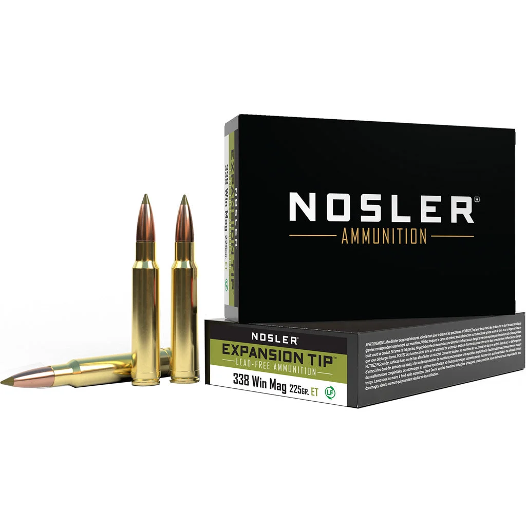 Nosler Expansion Tip .338 Winchester Magnum 225 gr PolyTip ammo