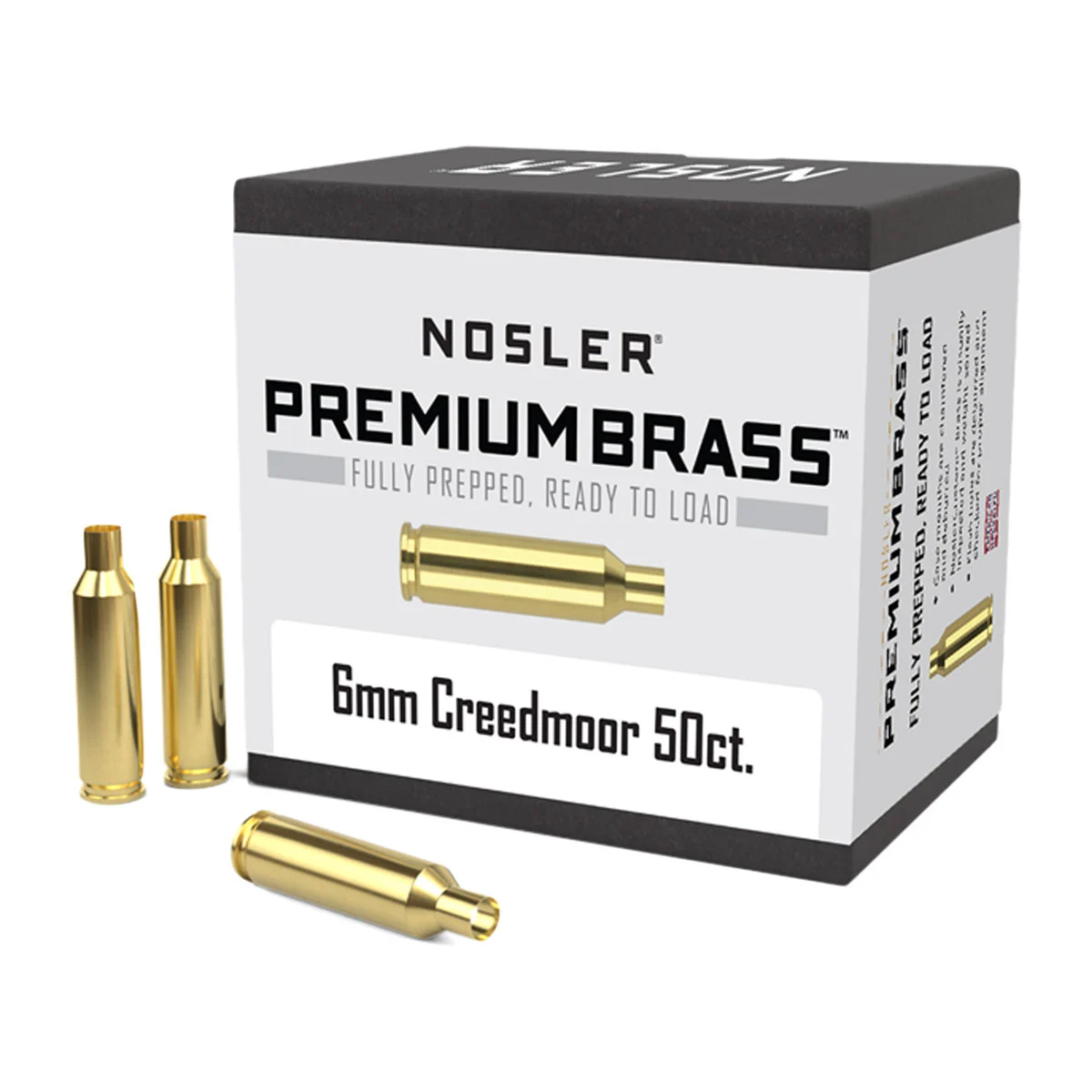 NOSLER, INC.6MM CREEDMOOR PREMIUM BRASS